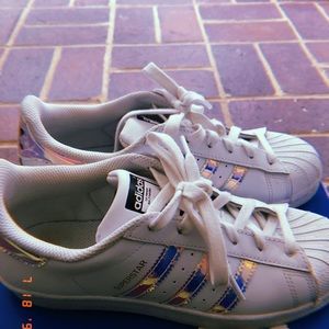 Holographic Adidas Superstars 💖👟